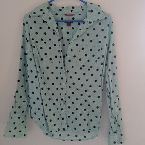 Levi's Mint Green Polka Dot Shirt